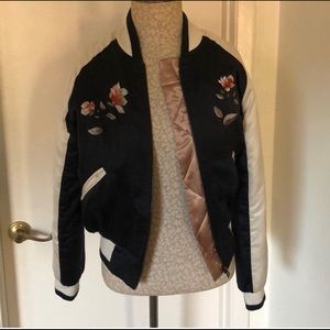 Floral Blossom Bomber Jacket